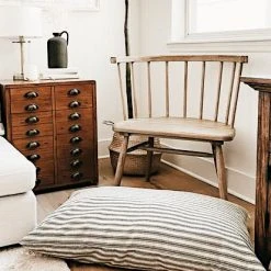 Decor The Foggy Dog: Ticking Stripe Dog Bed