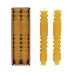 Creative Co-op Totem Taper Candles - Honey